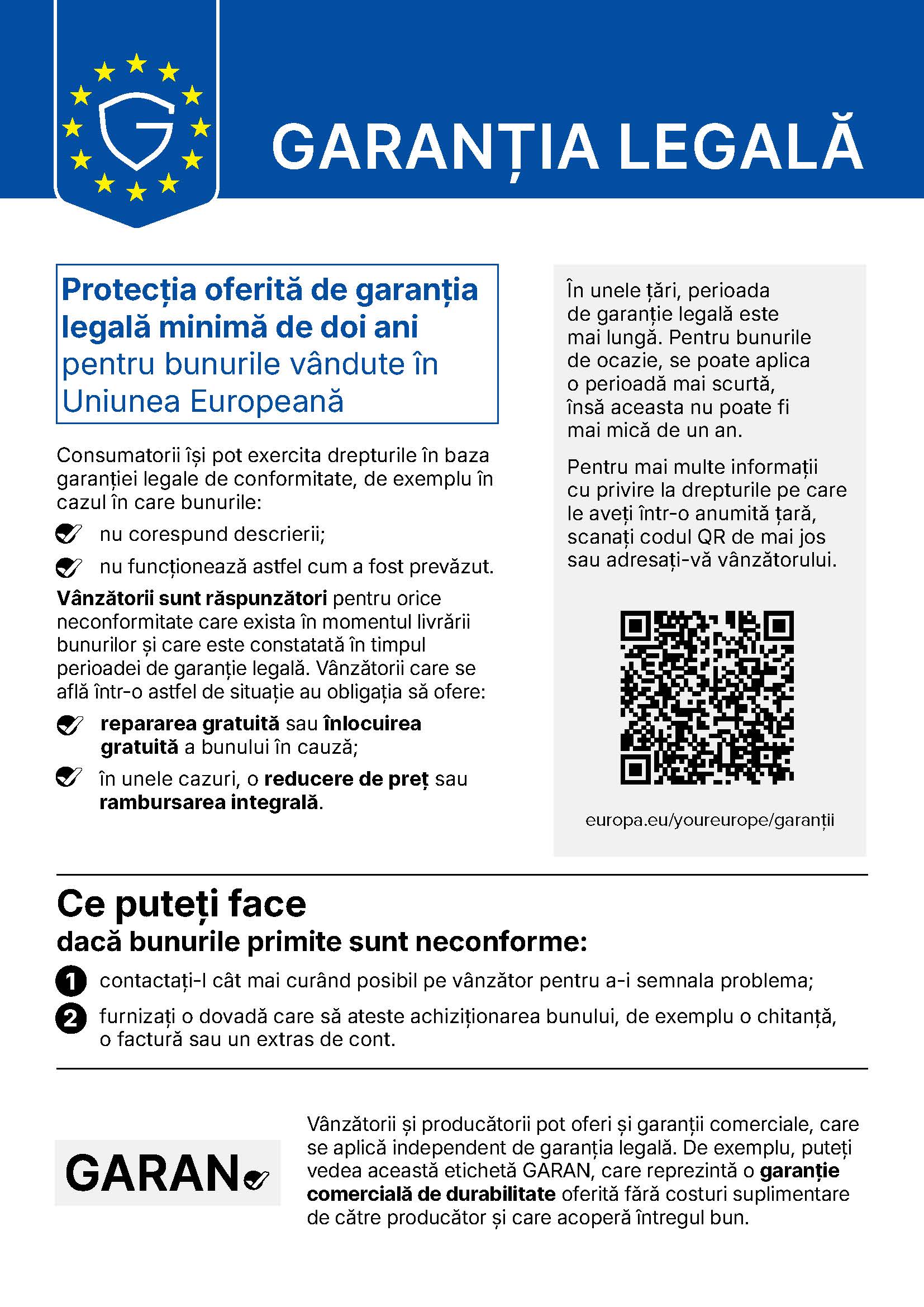 afis garantie legala